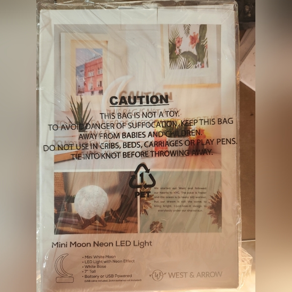 2/$12  7" Moon LED light NIB - Picture 3 of 3